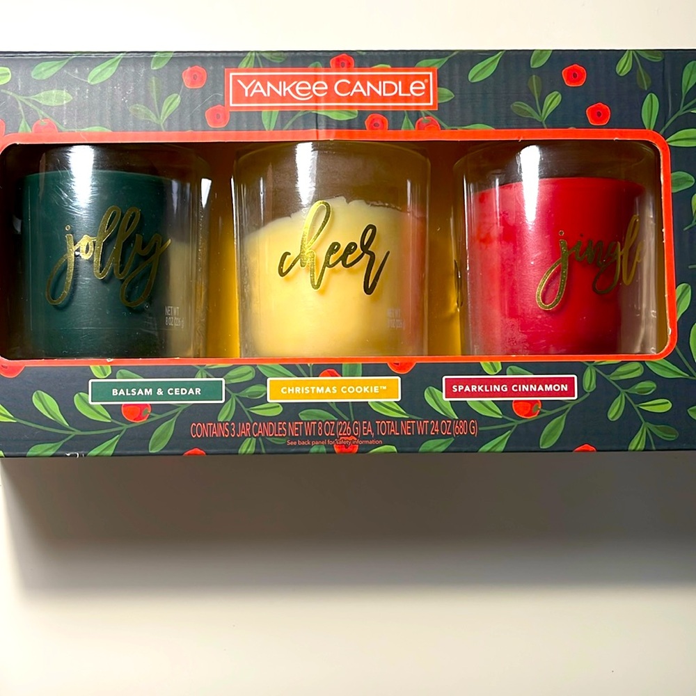 3 jar candles. 8 oz each.